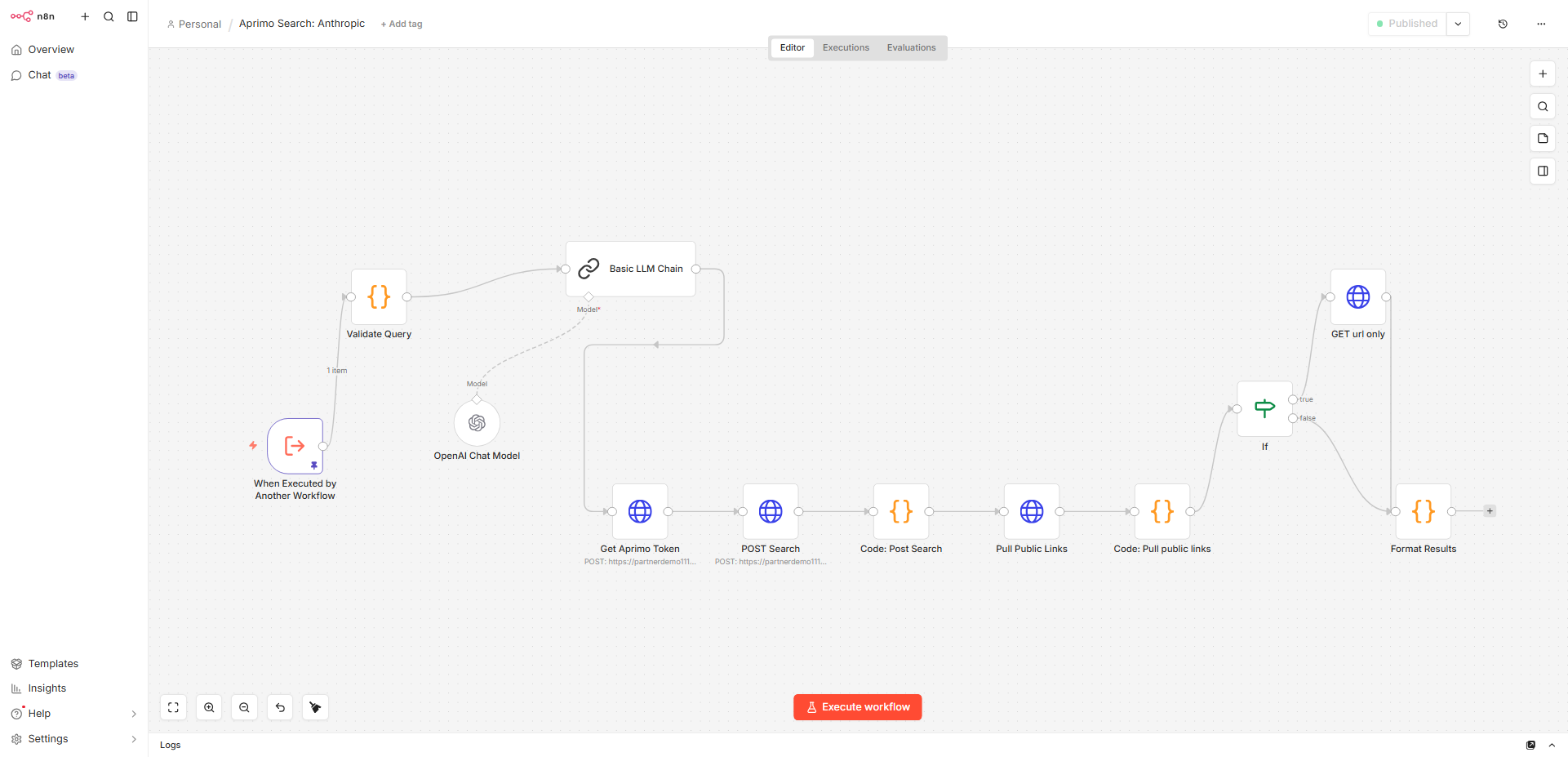 Search Child Workflow